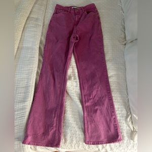 Zara Purple Straight Leg Jeans Size 6